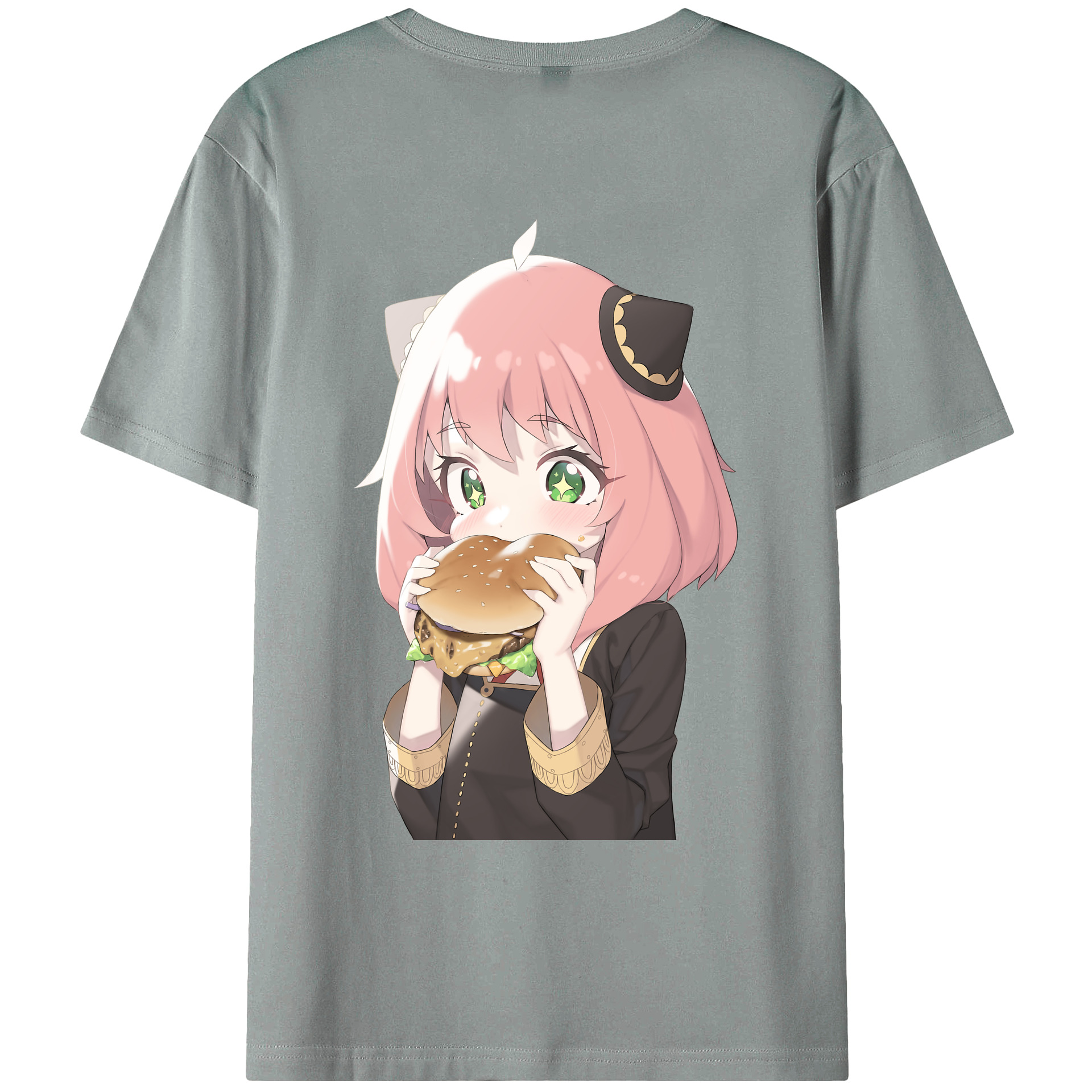 （画像用） SPY×FAMILY间谍家家酒 綿100％ メンズ半袖Tシャツ（バックプリント） 通気性